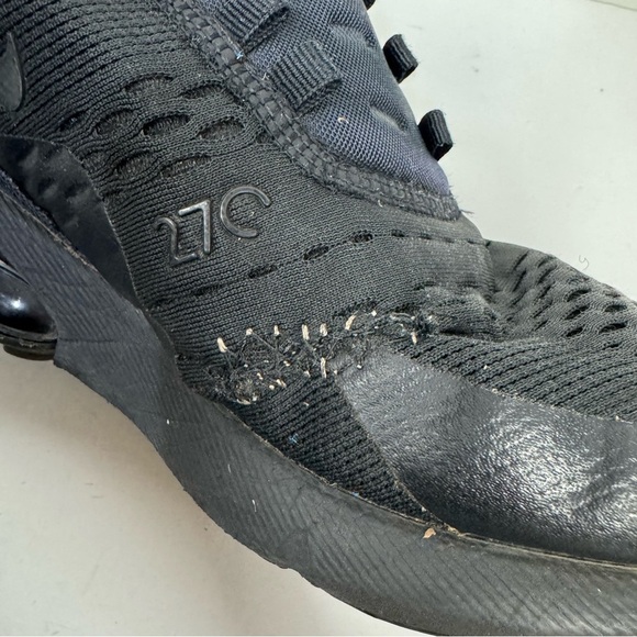 Nike Air Max 270 triple black athletic sneakers shoes running workout active - Picture 5 of 8